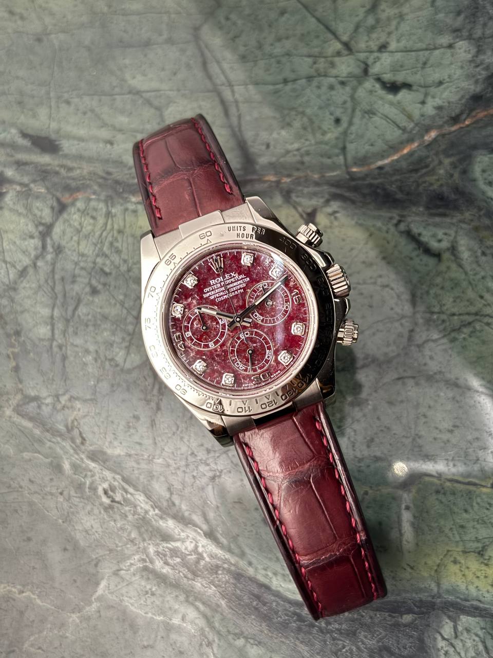 Rolex Daytona 40mm Rubellite White Gold 116519 
