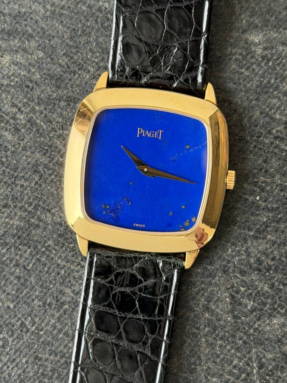 Piaget Cushion Mechanique Lapis Lazuli Dial 9928 