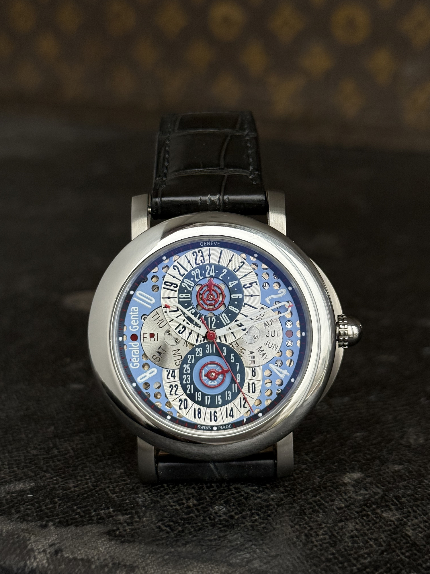 Gerald Genta Arena Perpetual Calendar GMT