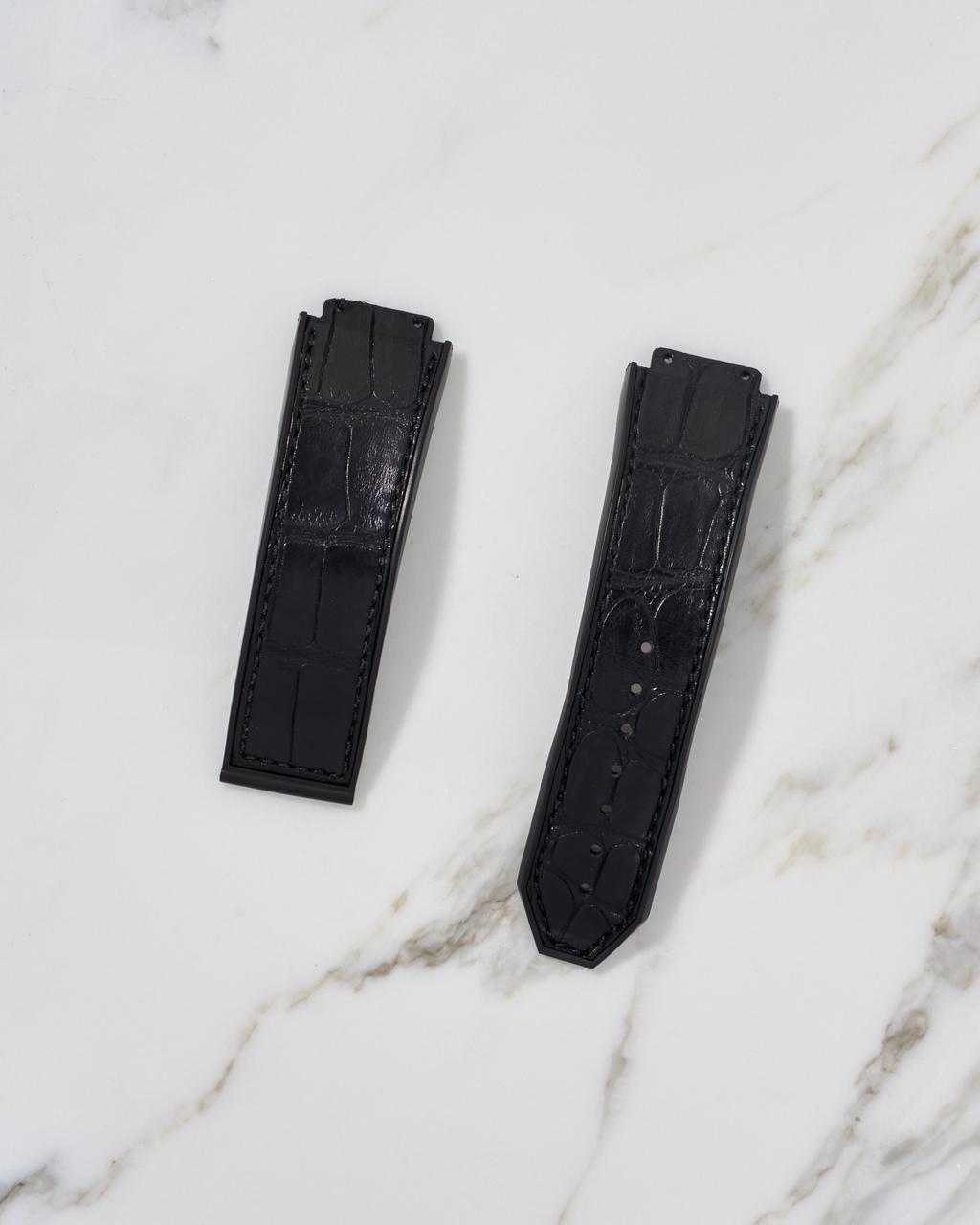 Ремешок Hublot Leather Strap 25x18x22mm Black