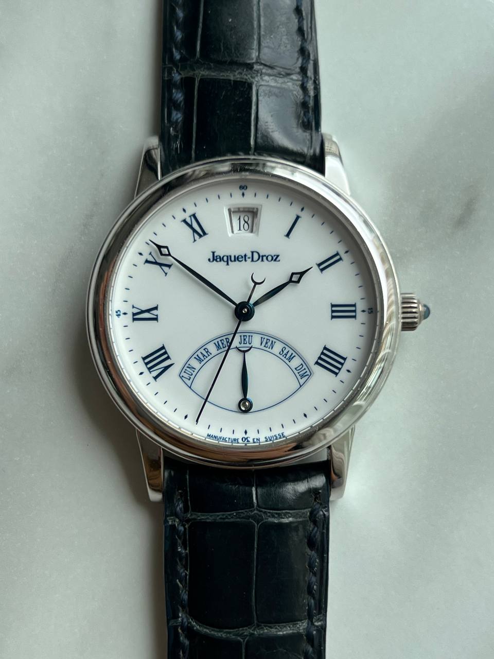 Jaquet Droz Semaine Retrograde White Gold
