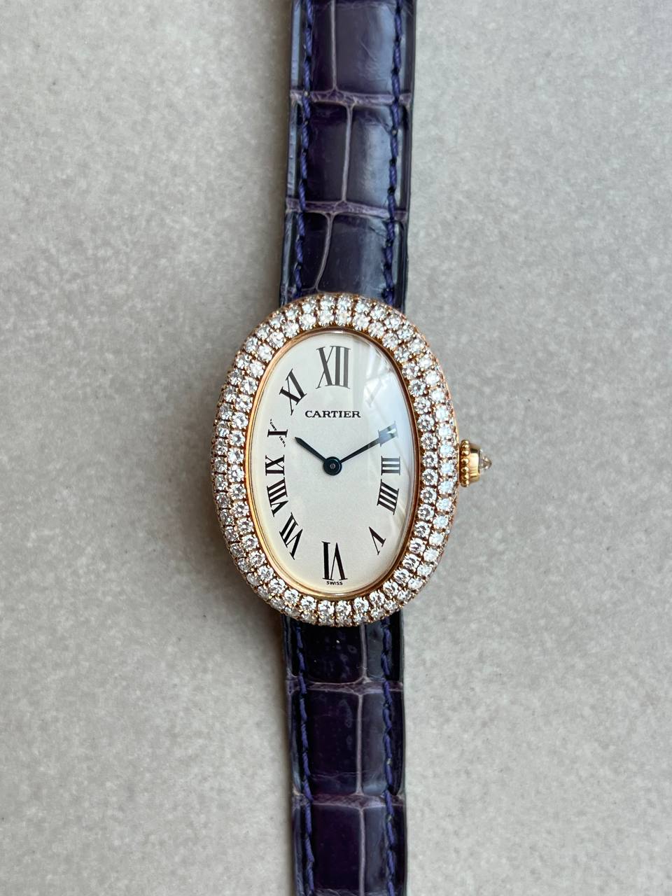 Cartier Baignoire  Factory Diamonds 1954