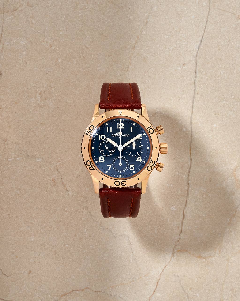 Breguet Type XX Aeronavale Chronograph Blue Dial 3800