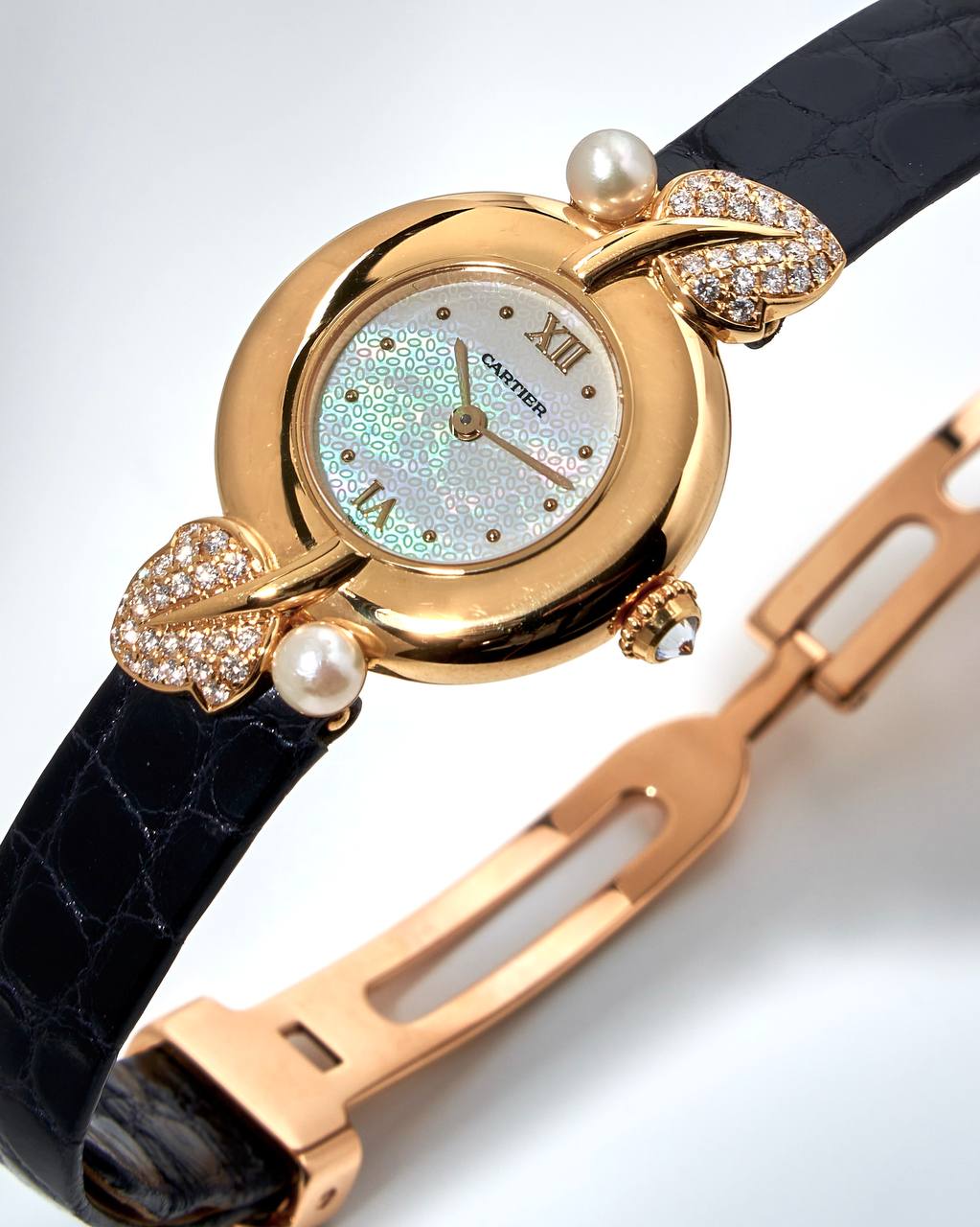 Cartier Colisee with Diamonds&Pearls 1989