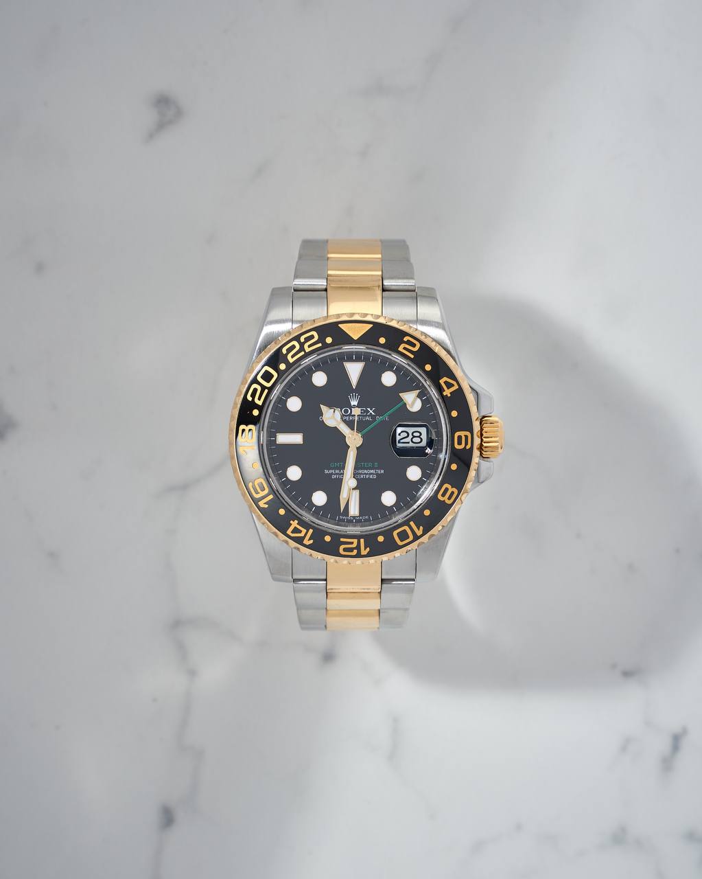 Rolex GMT-Master II Steel & Gold M Series with box