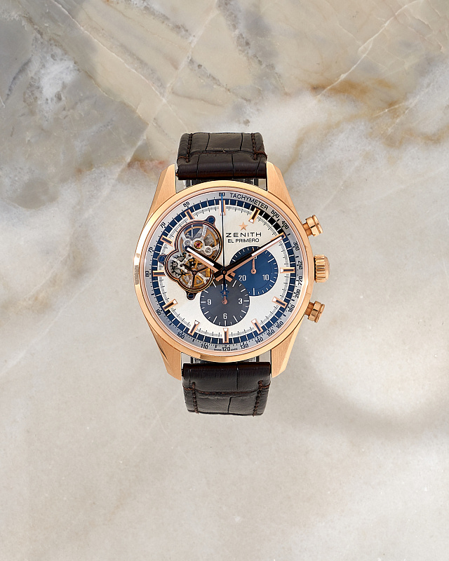 Zenith El Primero Chronomaster Open Chronograph Rose Gold