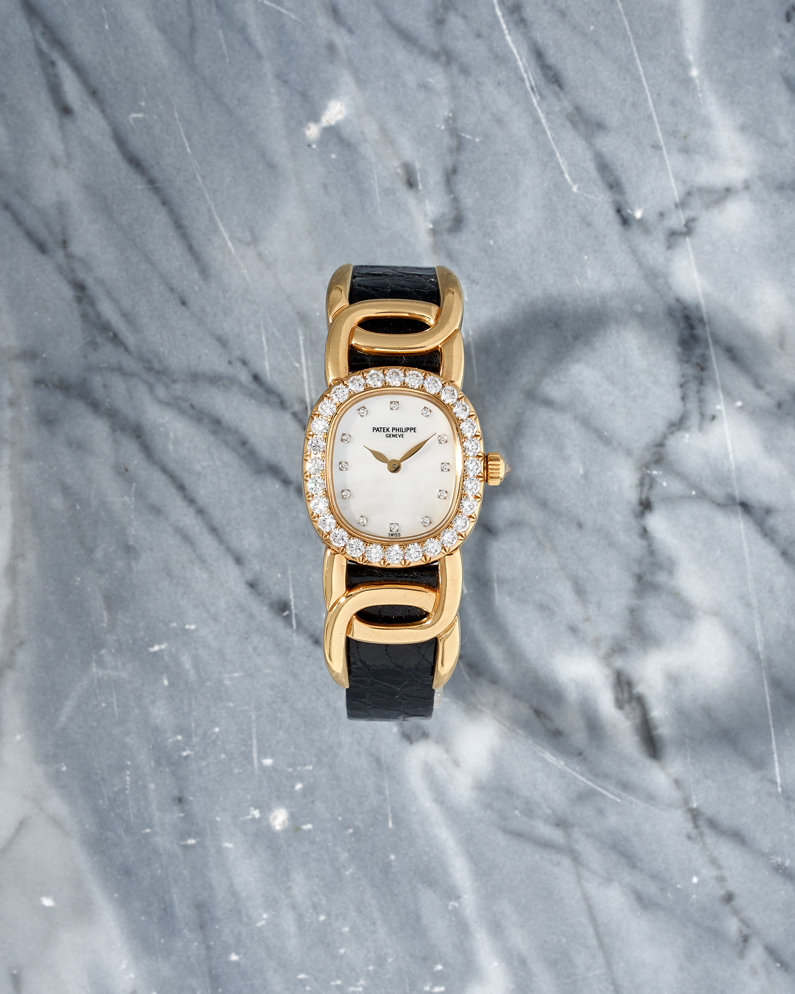 Patek Philippe Golden Ellipse MoP Diamond Dial 4931