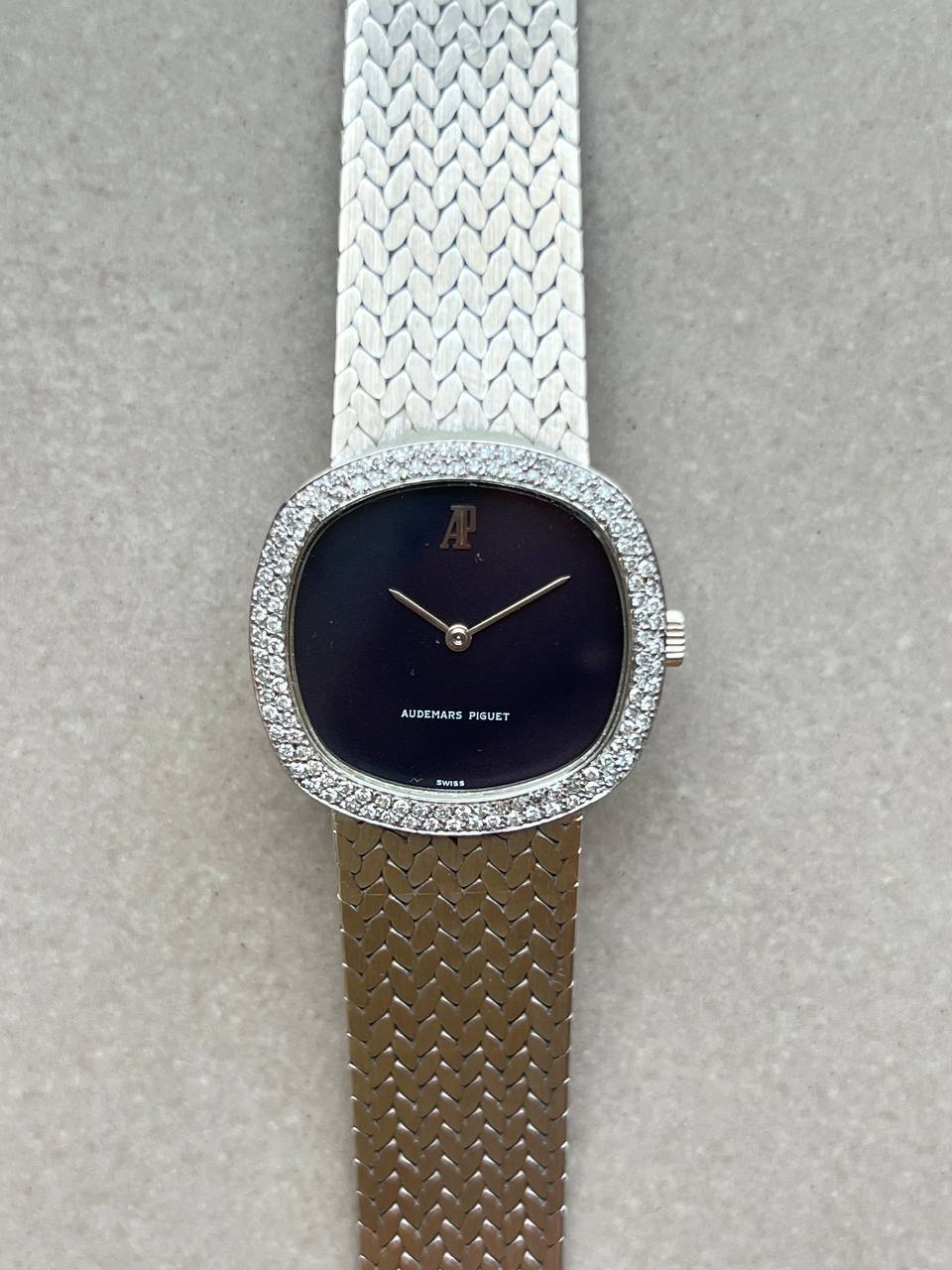 Audemars Piguet Vintage White Gold Diamond Bezel