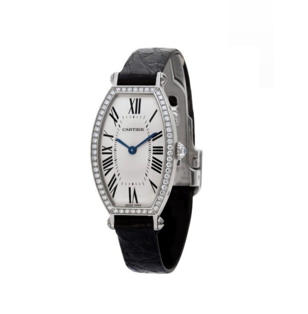 Cartier Tonneau Factory White Gold & Diamonds 2711