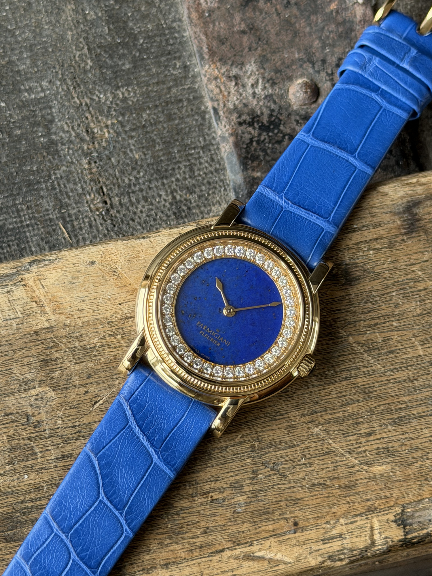 Parmigiani Fleurier Toric Classic Lapis Lazuli Diamond Dial
