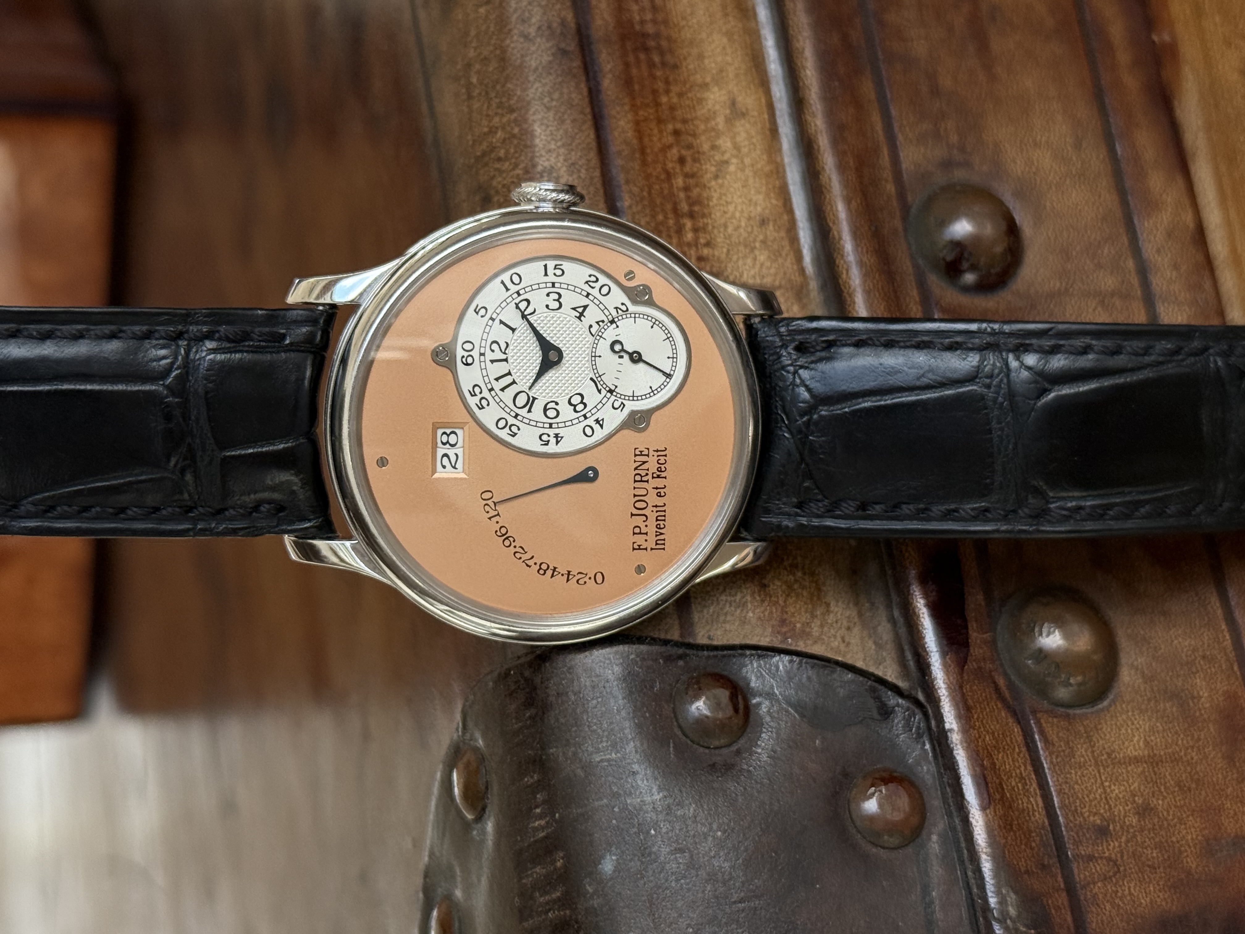 F.P.Journe Octa Reserve De Marche Platinum Salmon Dial 