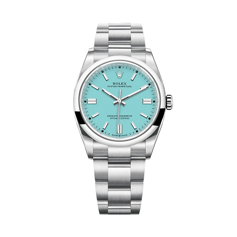 Rolex Oyster Perpetual Tiffany Dial 36mm 126000 NEW 