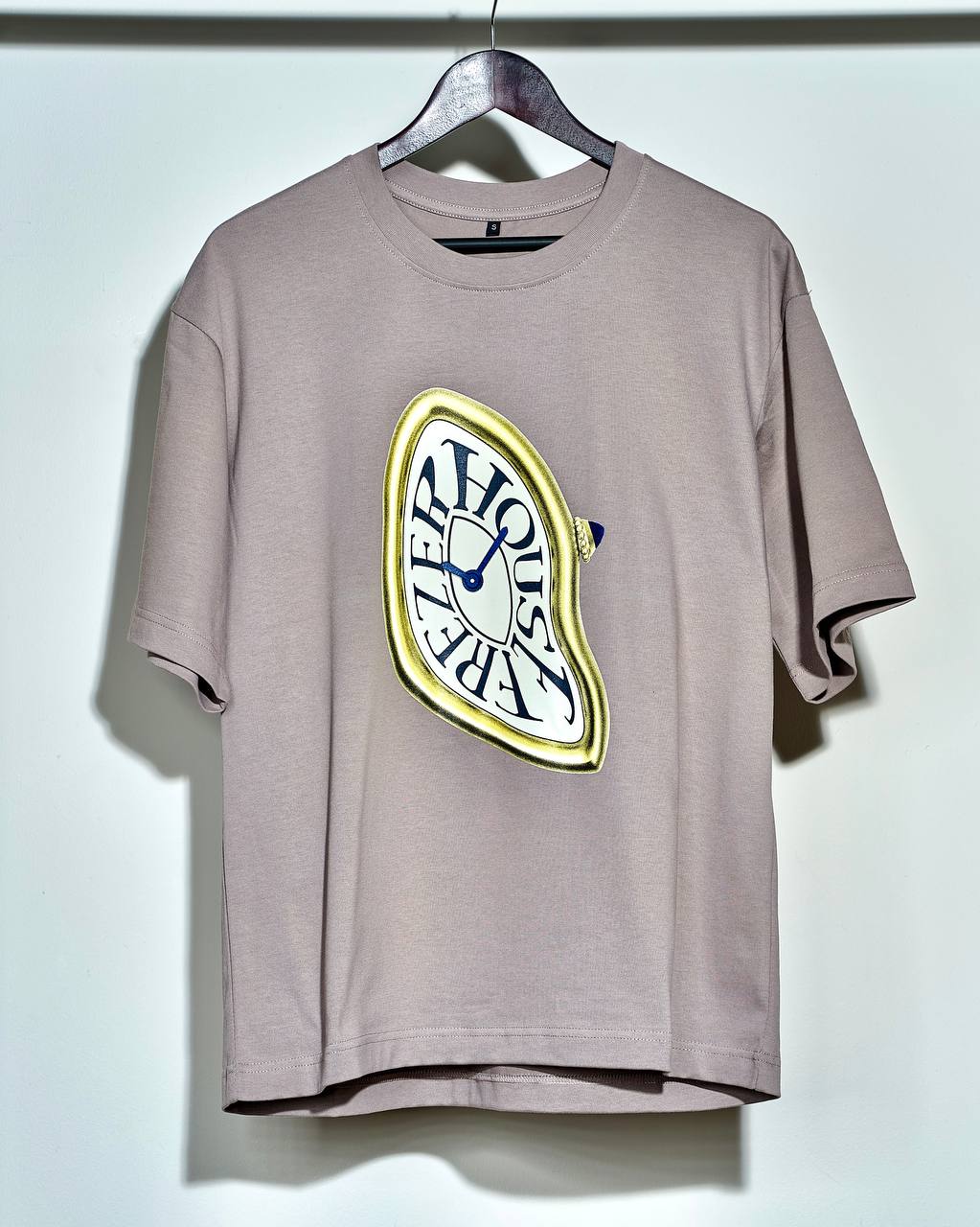 Футболка "Crash" бежевая oversize