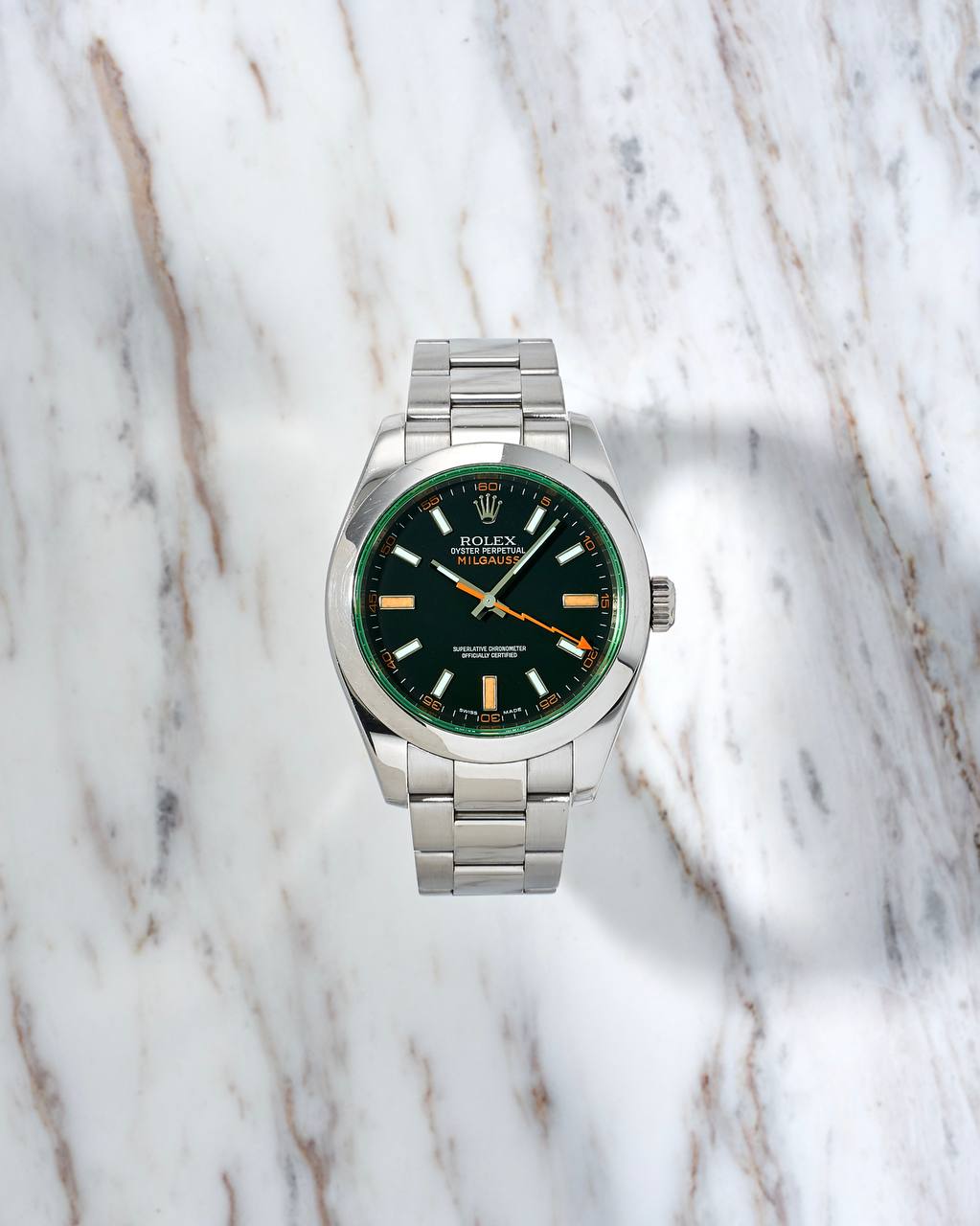 Rolex Milgauss 40mm Green Sapphire V Series 116400