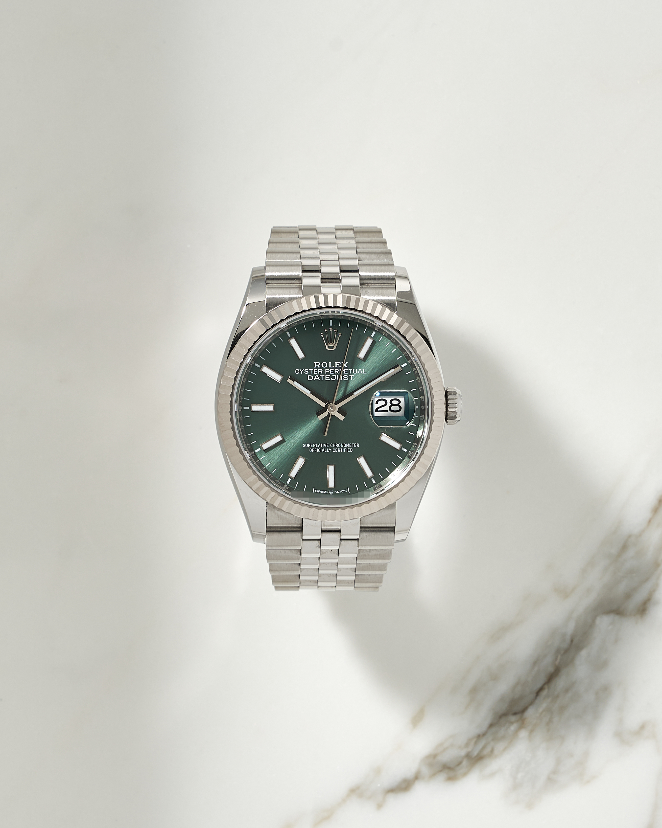 Rolex Datejust 36mm Geen Dial 126234