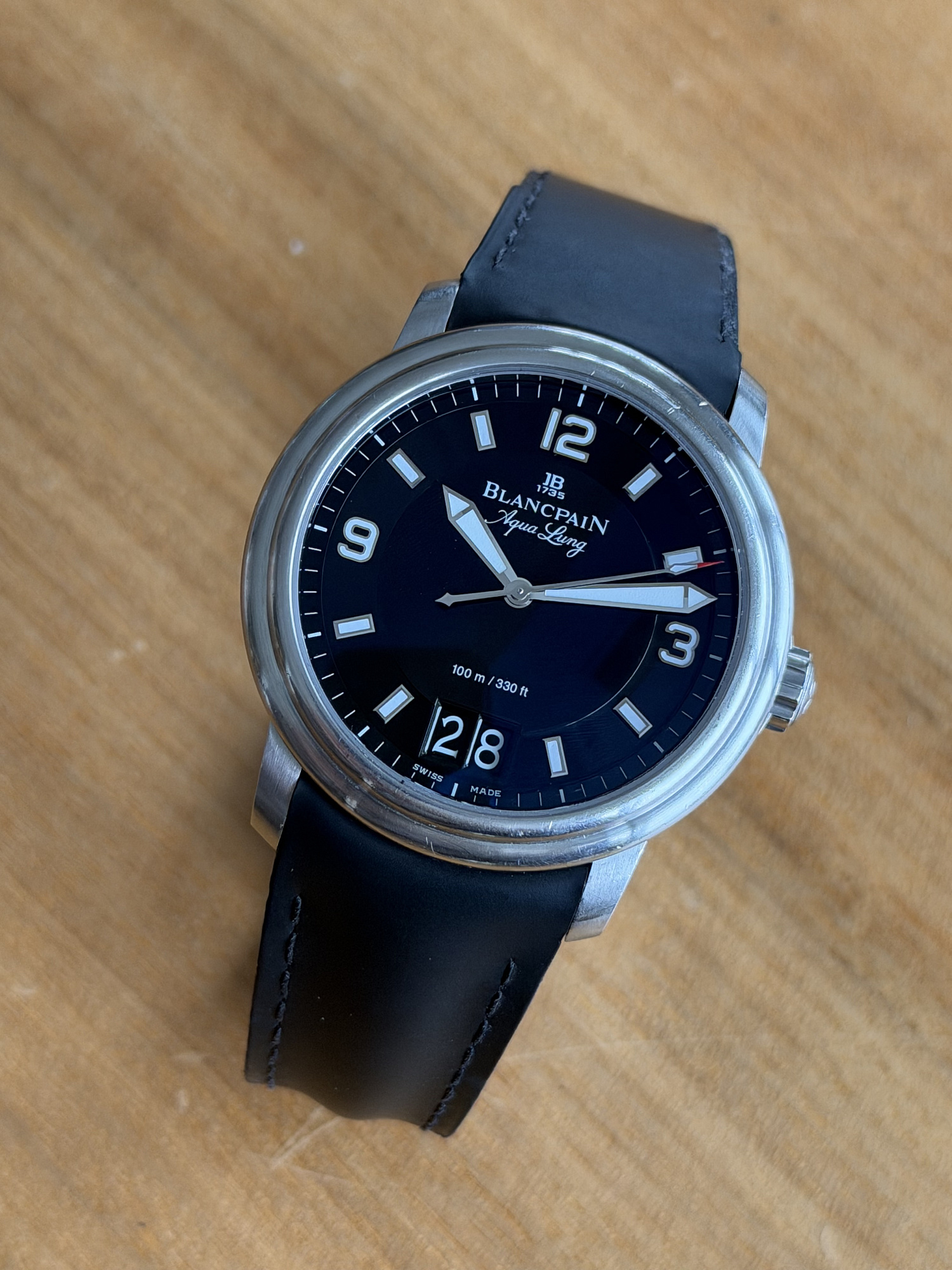 Blancpain Leman Aqua Lung Ultra Slim Big Date
