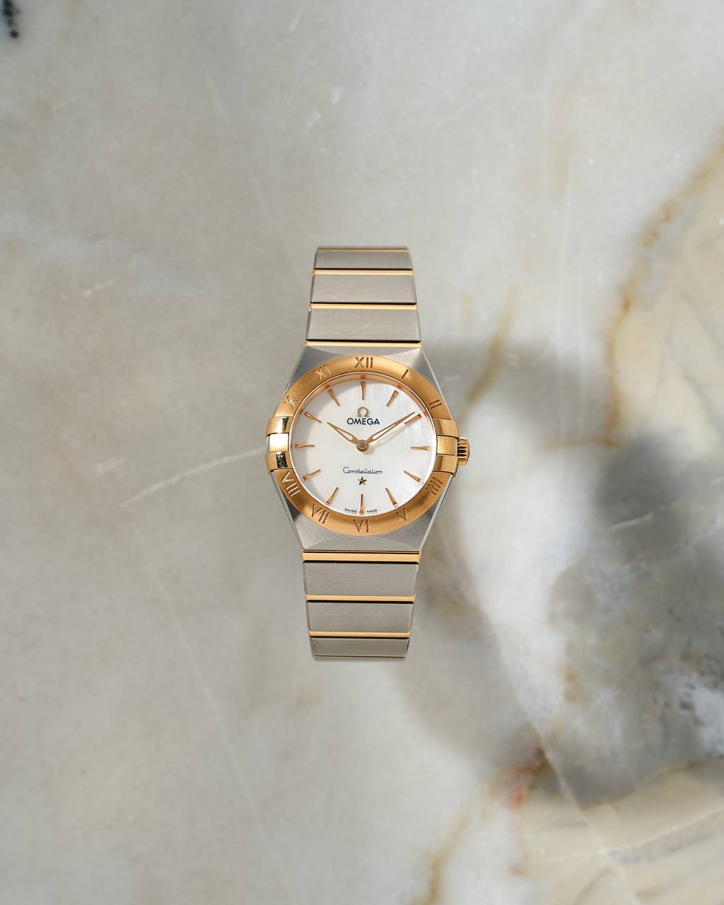 Omega Constellation Steel&Gold MoP Dial 28 mm