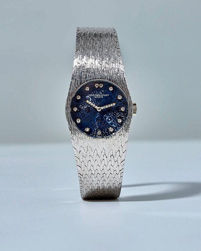 Audemars Piguet Floral Dial and Diamond Hands White Gold