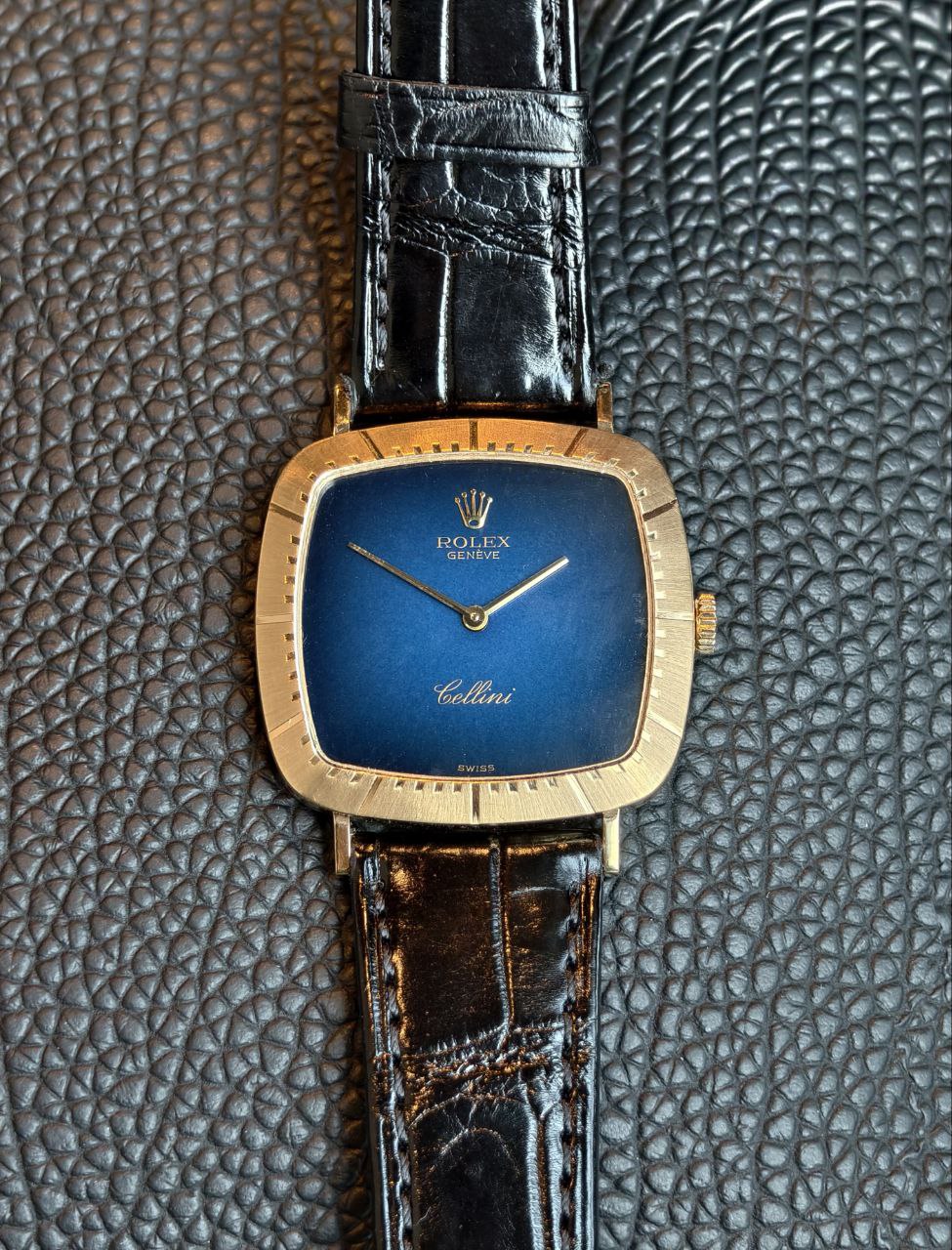Rolex Cellini Blue Vignette Dial 4084 