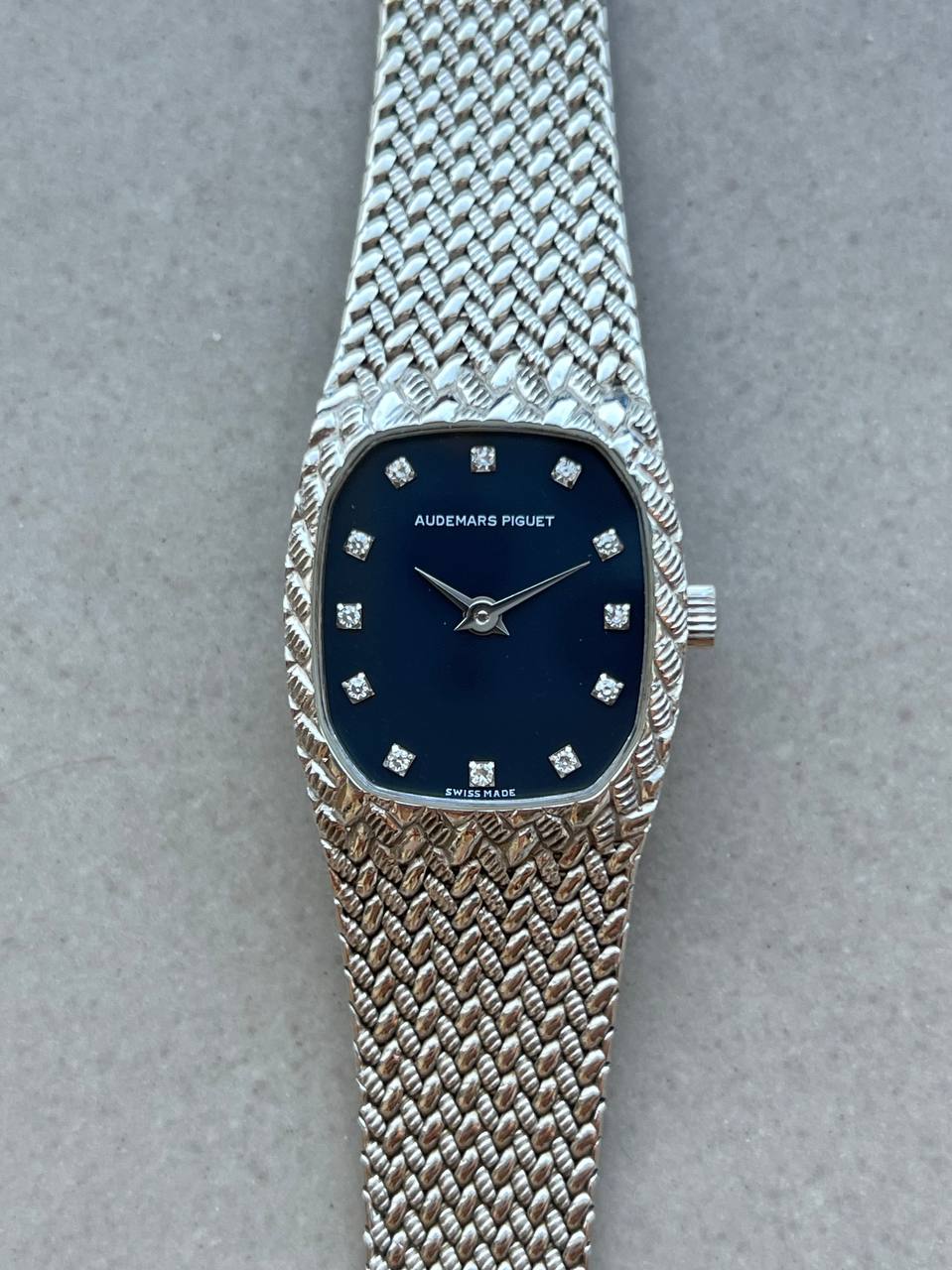 Audemars Piguet Mini Cobra White Gold Diamond Indexes 