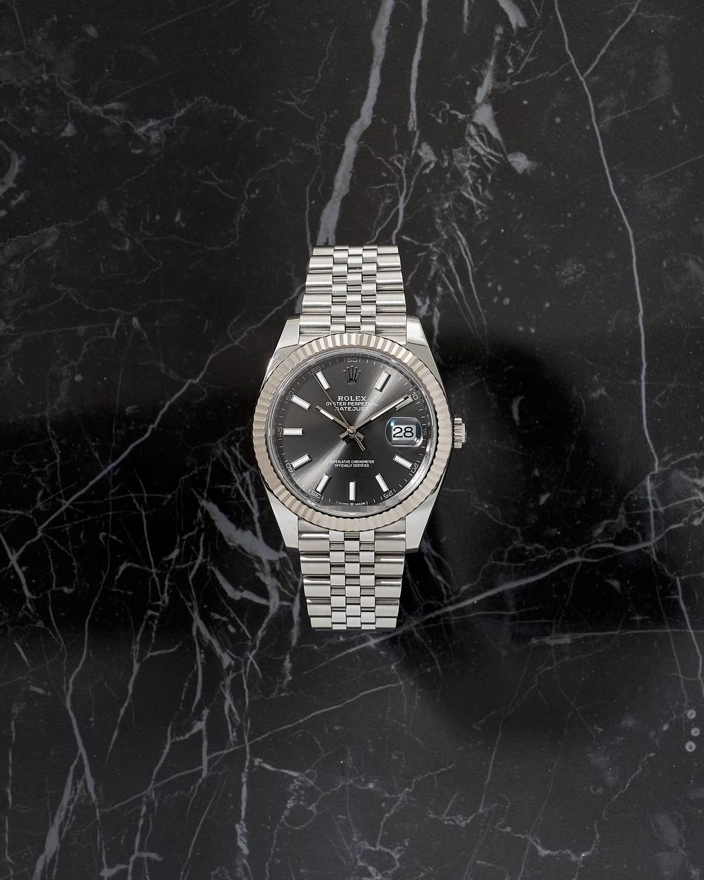 Rolex Datejust Jubilee 41mm Grey Dial 126334 