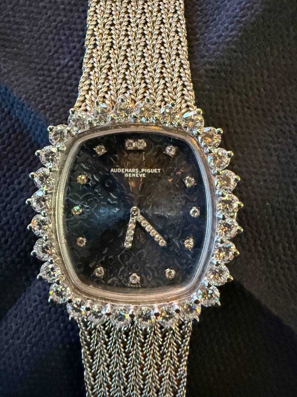 Audemars Piguet Vintage White Gold Diamond Bezel