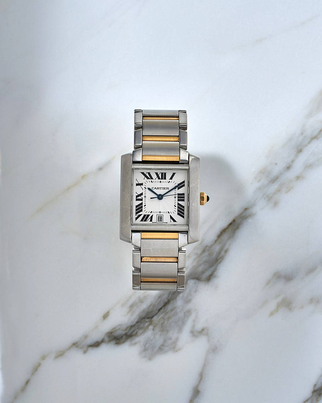 Cartier Tank Francaise Steel&Gold 2302