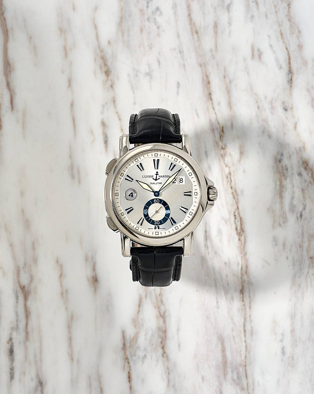 UN GMT Dual Time Big Date Silver Dial 