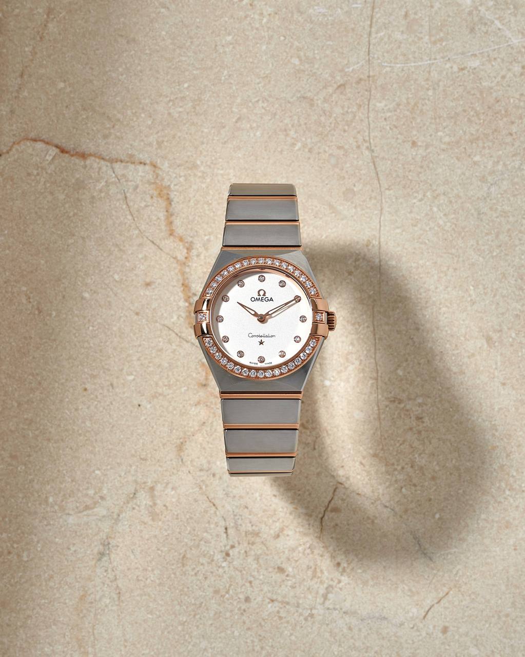 Omega Constellation Lady Steel&Gold Diamond 28 mm NEW