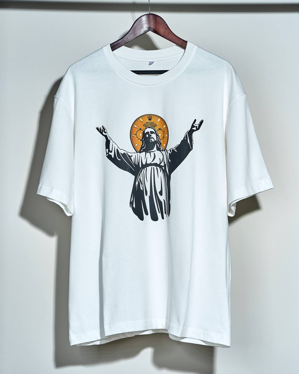 Футболка "Jesus Daytona" белая oversize