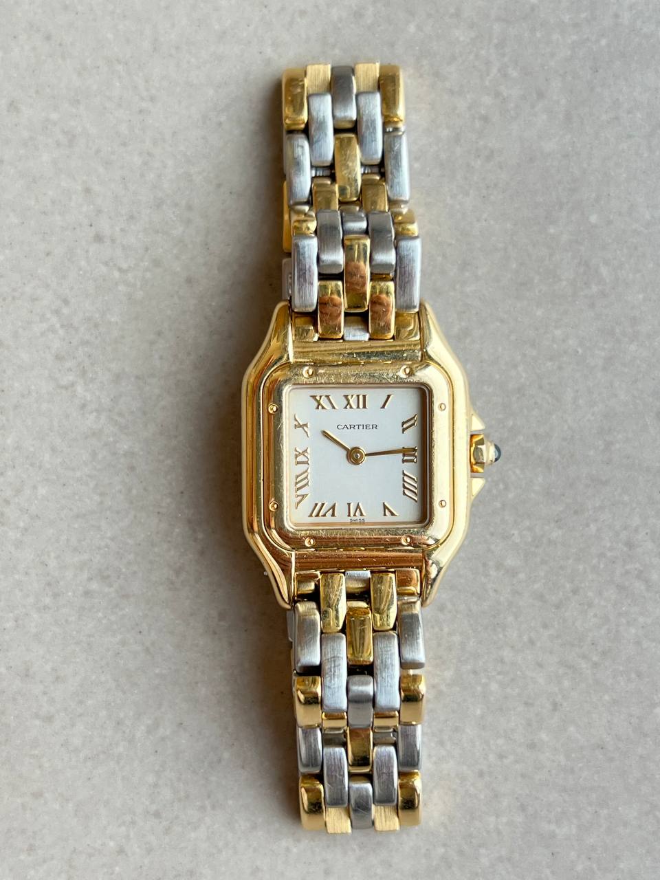 Cartier Panthere Two-Tone Chevron V-Link Small 1070 2