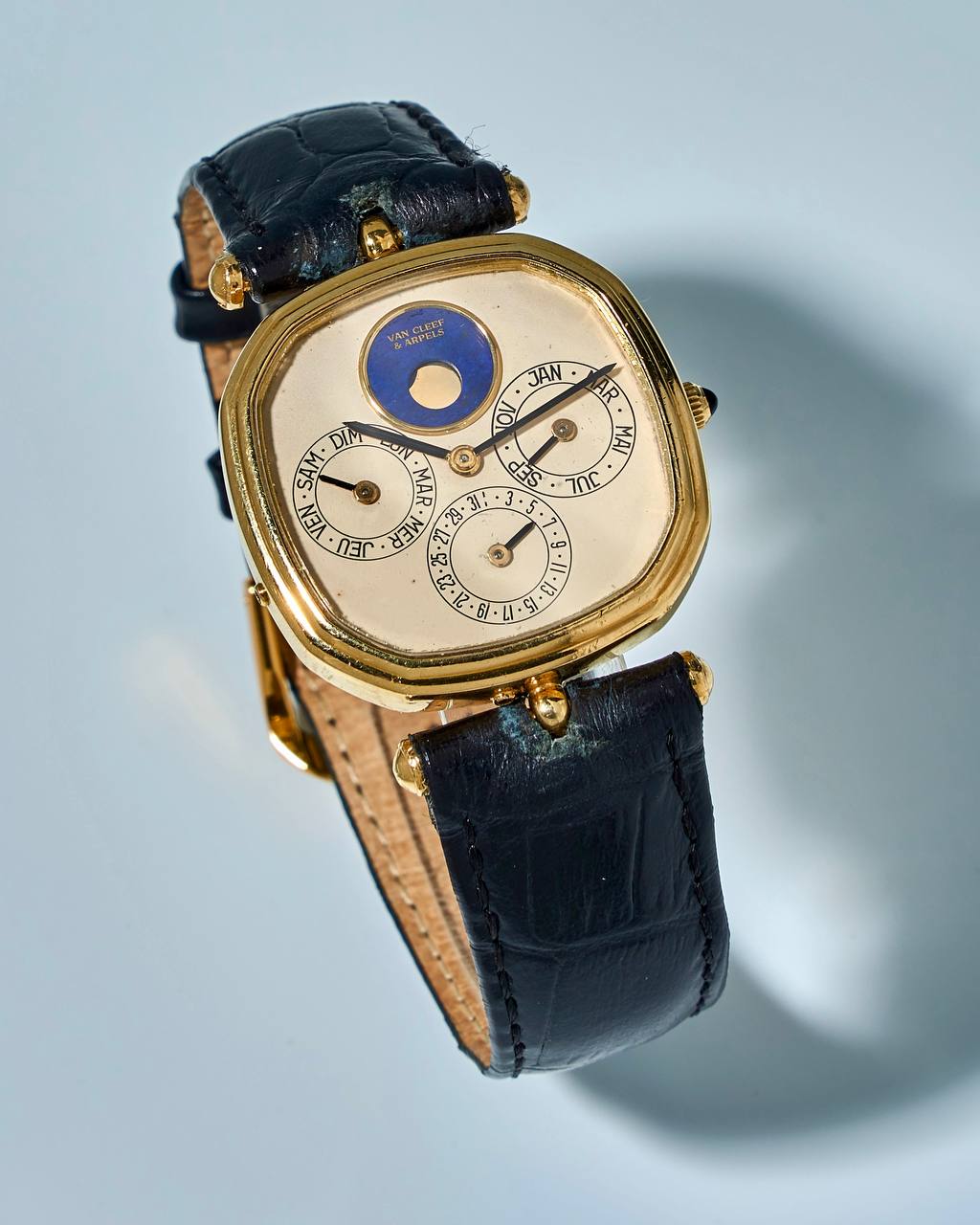 Gerald Genta Perpetual Calendar Retailed by Van Cleef & Arpels