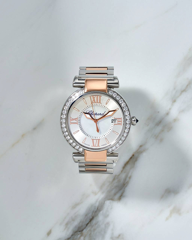 Chopard Imperiale Quartz 36 mm Steel & Rose Gold & Diamonds 8532