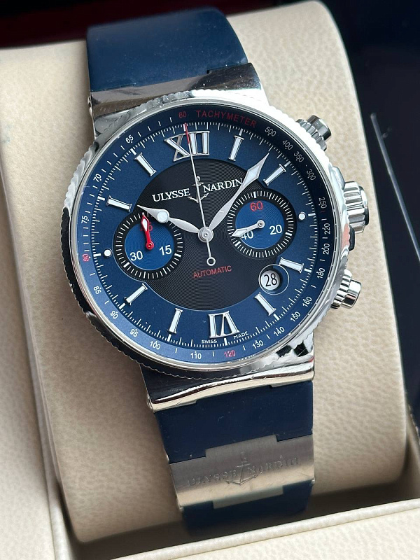 UN Maxi Marine Chronograph Blue Dial