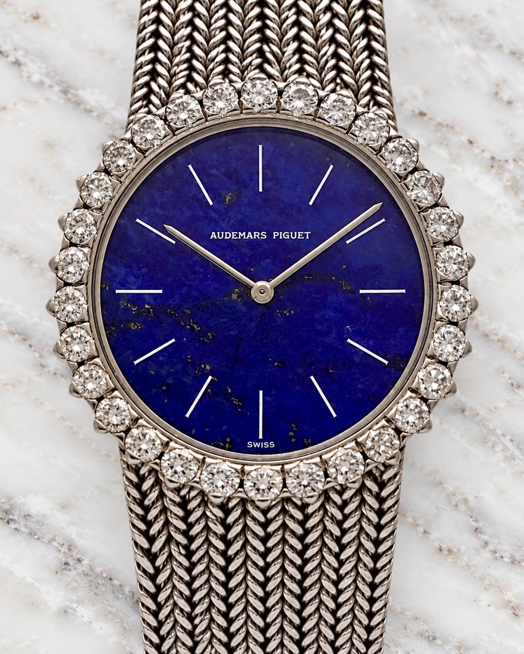 Audemars Piguet Vintage White Gold Lapis Lazuli Dial
