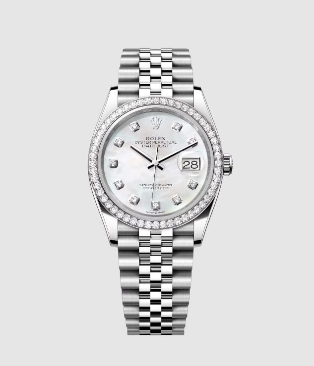 Rolex Datejust 36mm MoP & Diamonds with papers 2023 year NEW