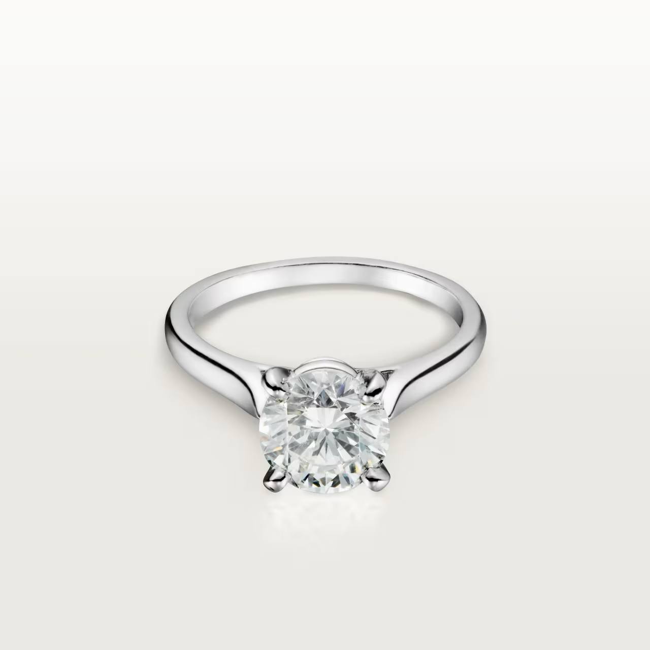 Cartier Solitaire 1895 Platinum Ring 0,54 Ct