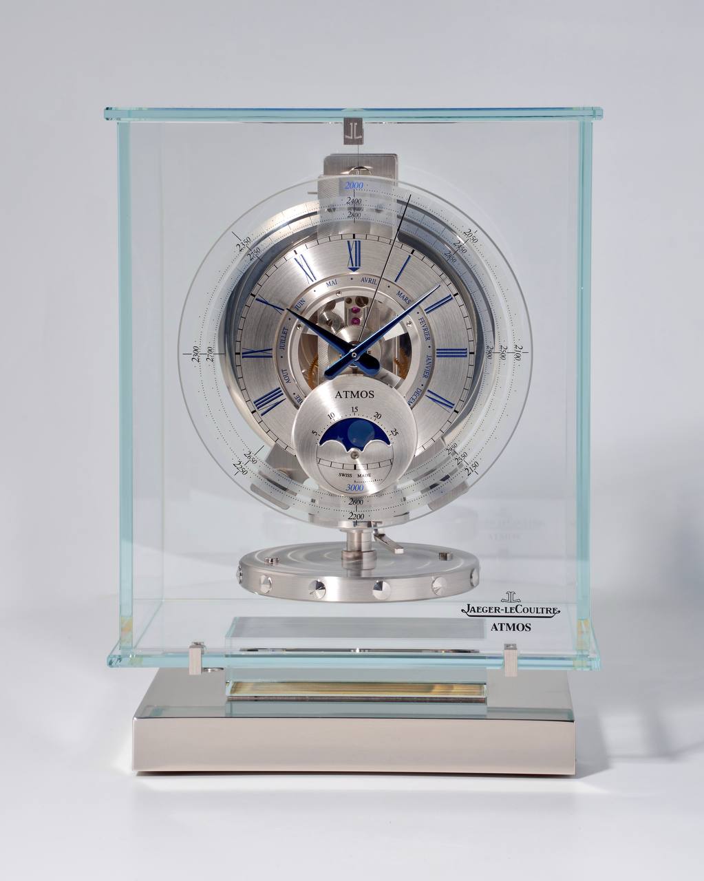 Jaeger-LeCoultre Atmos Classique Millenaire Transparente Phases De Lune