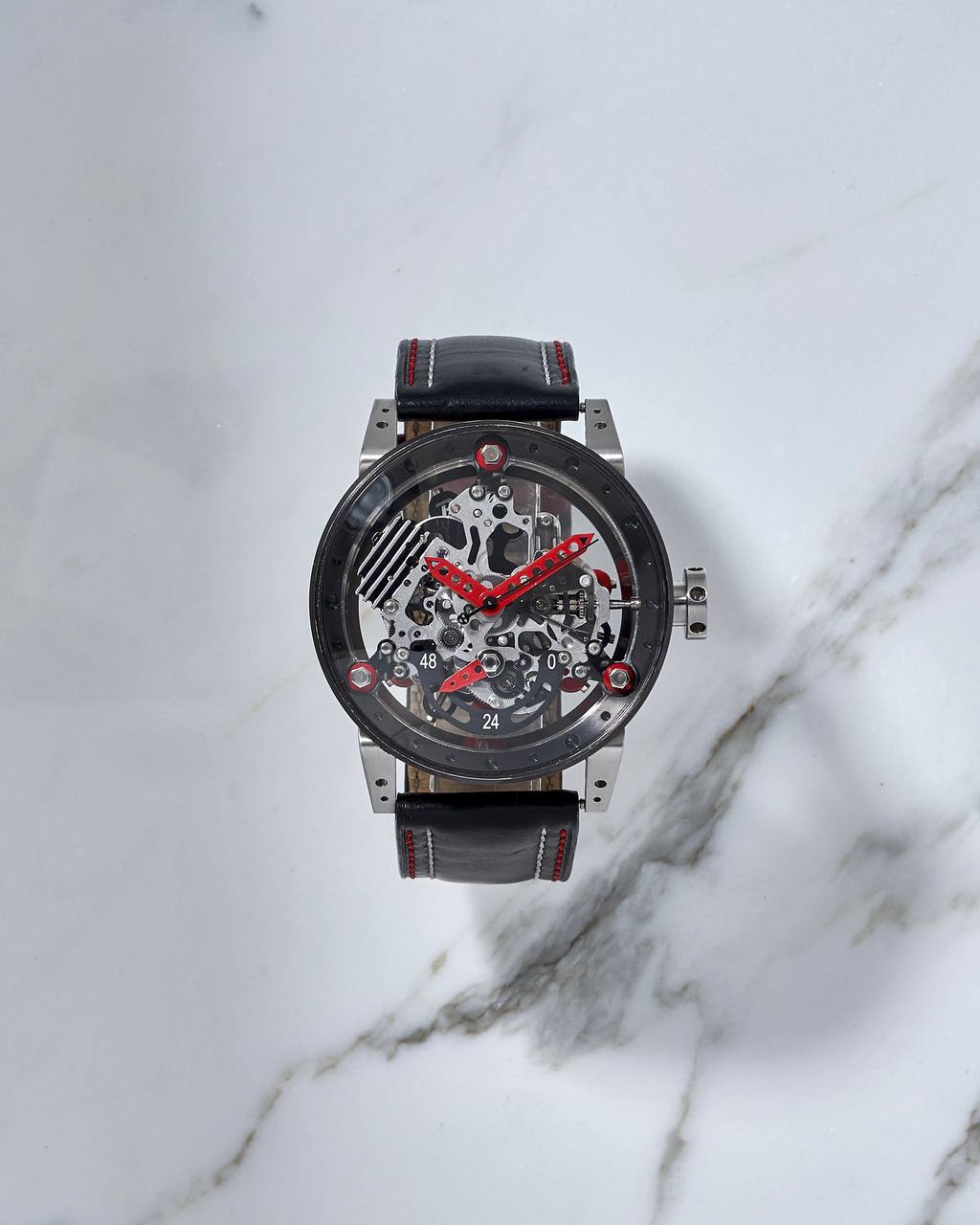 B.R.M R50 TN AR Red Skeleton Titanium