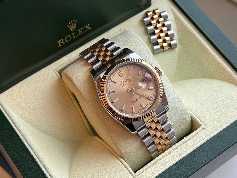 Rolex Datejust 36mm Champagne Dial with box