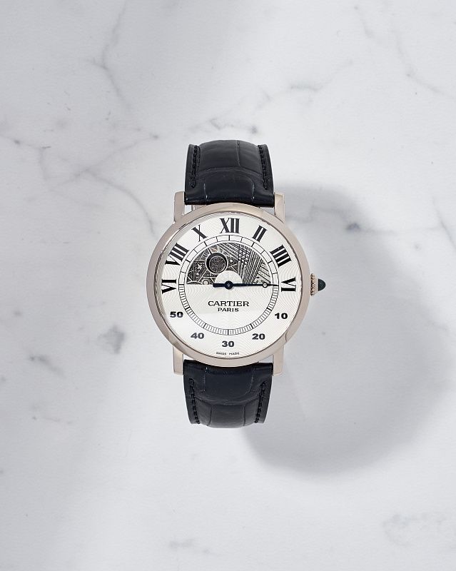 Cartier Rotonde Day & Night White Gold 2873