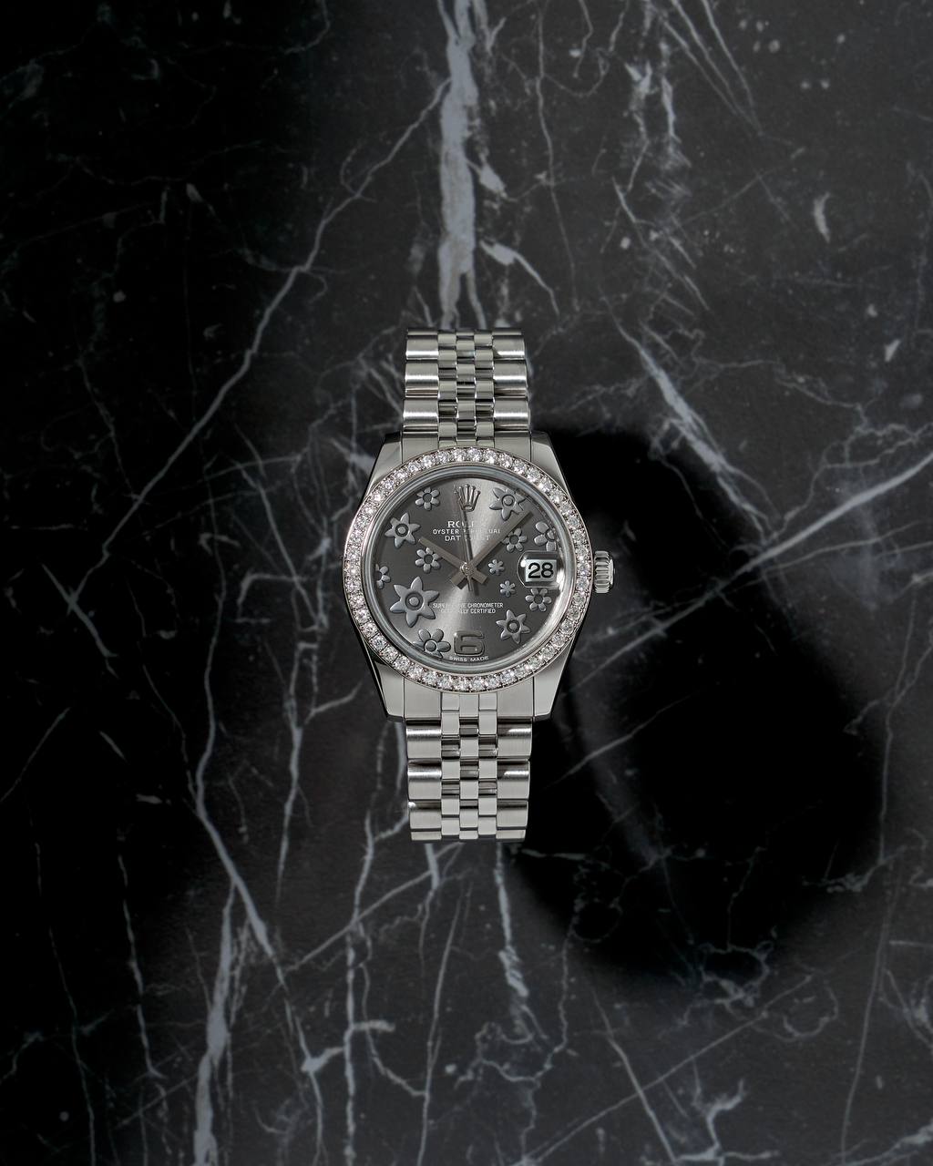 Rolex Datejust 31mm Floral Dial Diamond Bezel 178384