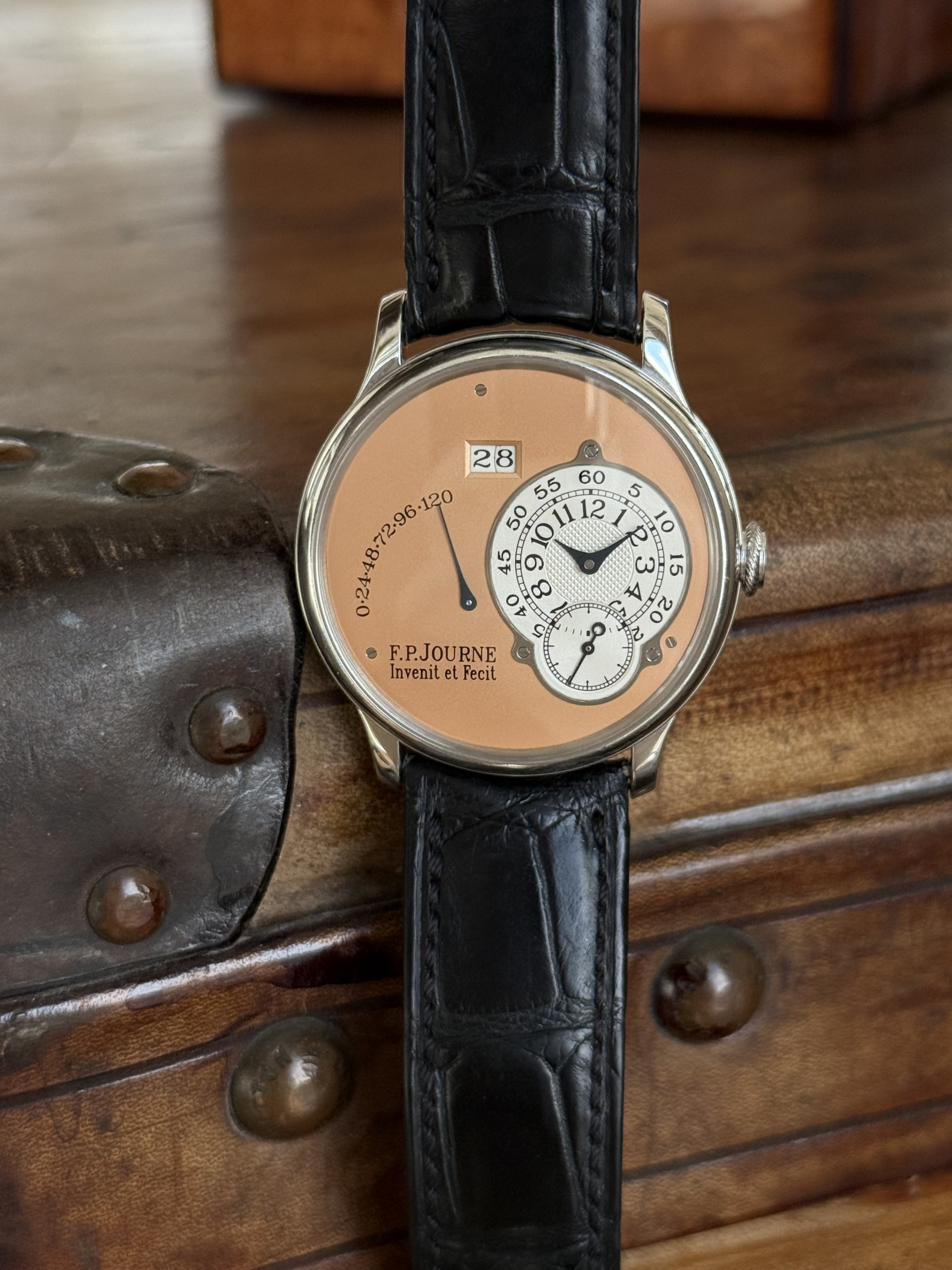 F.P.Journe Octa Reserve De Marche Platinum Salmon Dial 