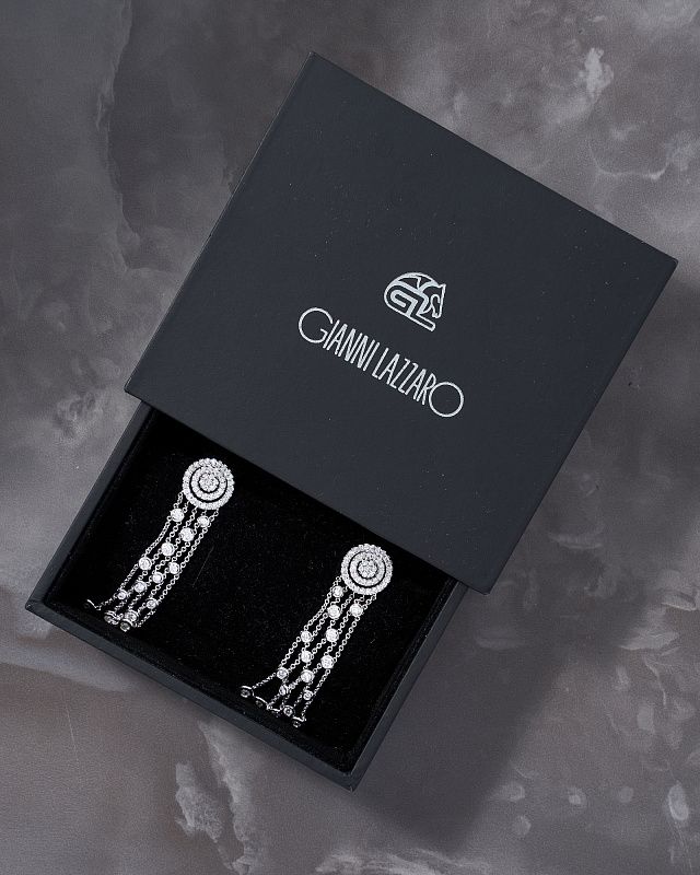 Earrings Gianni Lazzaro White Gold 750 & Diamonds