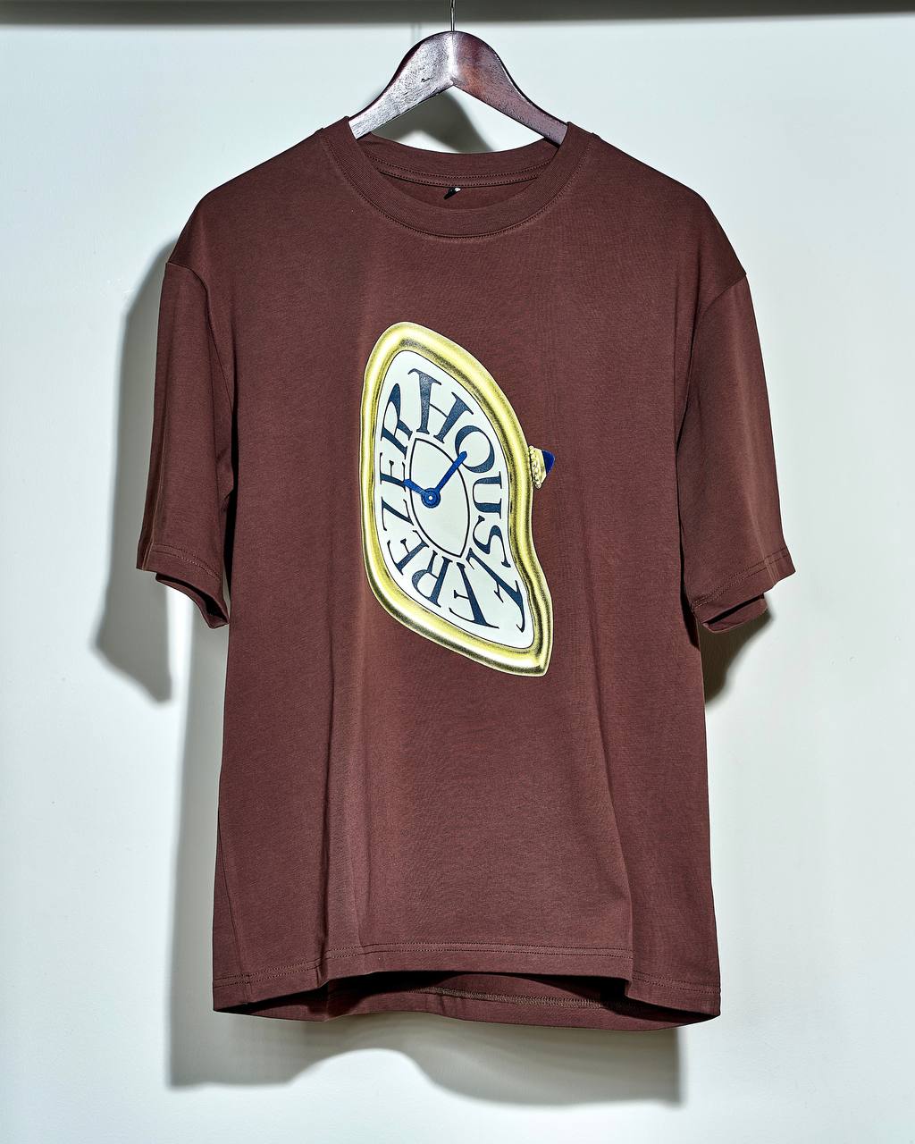 Футболка "Crash" коричневая oversize