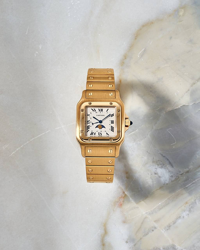 Cartier Santos Galbee Moonphase