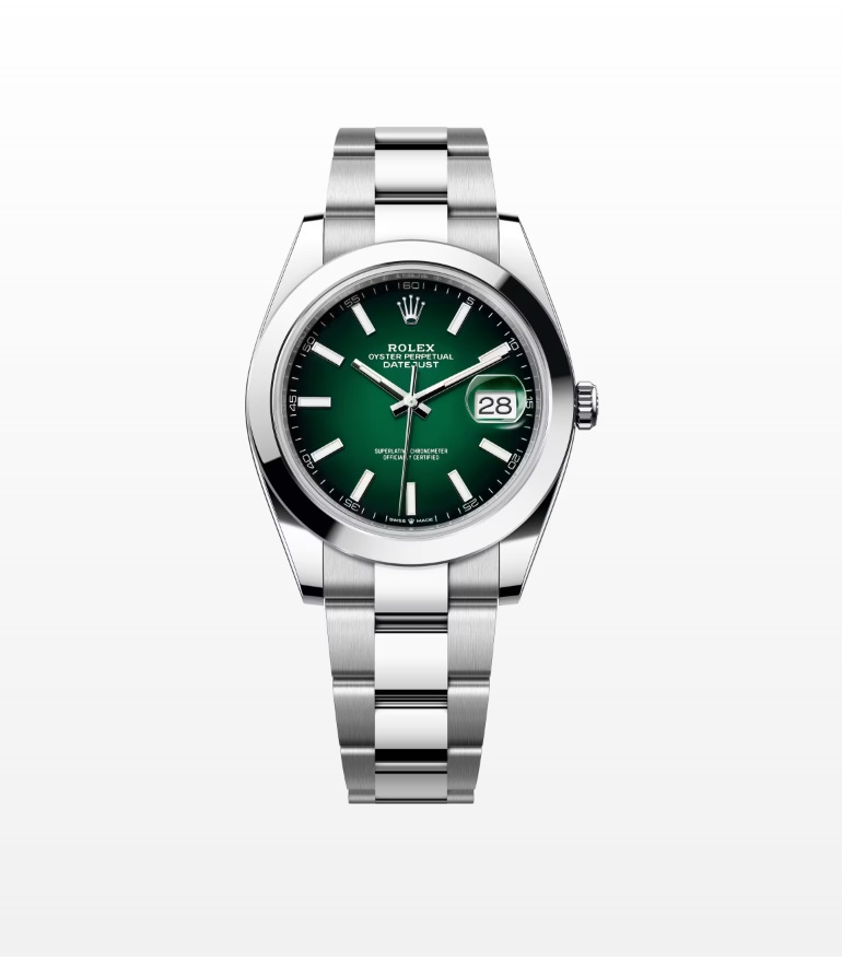 Rolex Oyster Datejust 41mm Green Ombre Dial 126300 2026 Year NEW