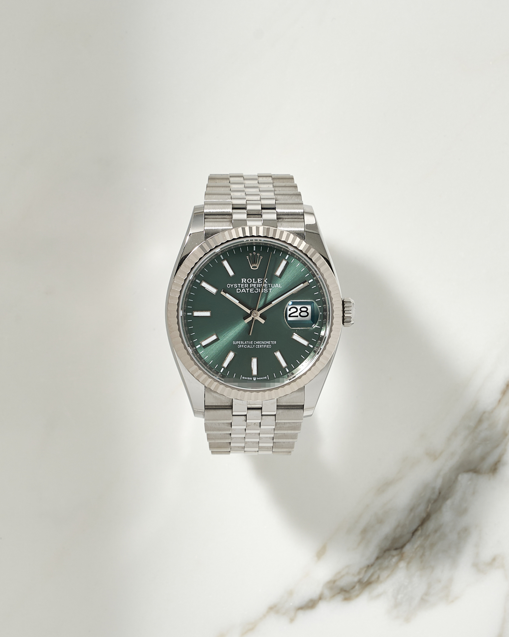 Rolex Datejust 36mm Geen Dial 126234