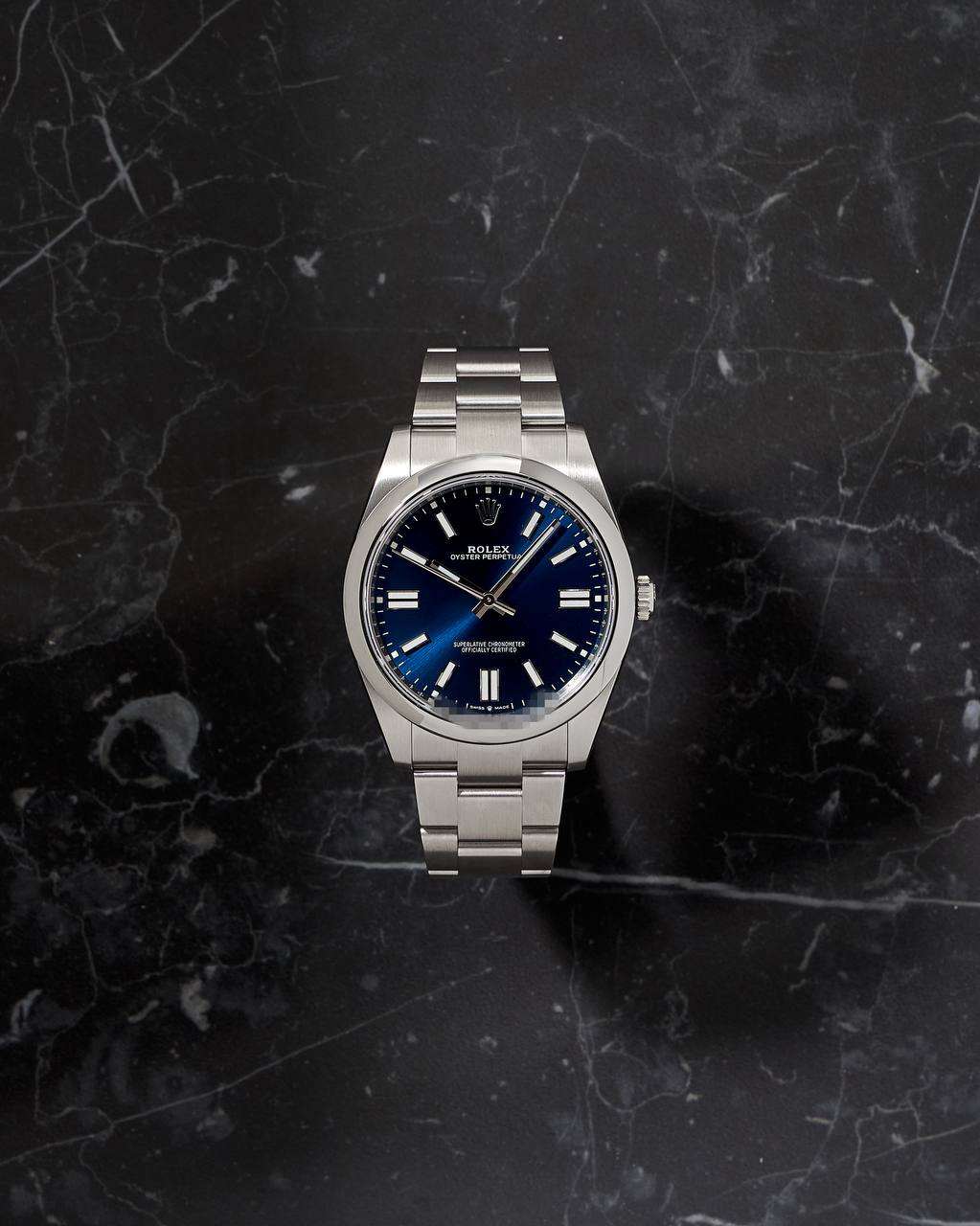 Rolex Oyster Perpetual 41mm Blue Dial NEW 124300