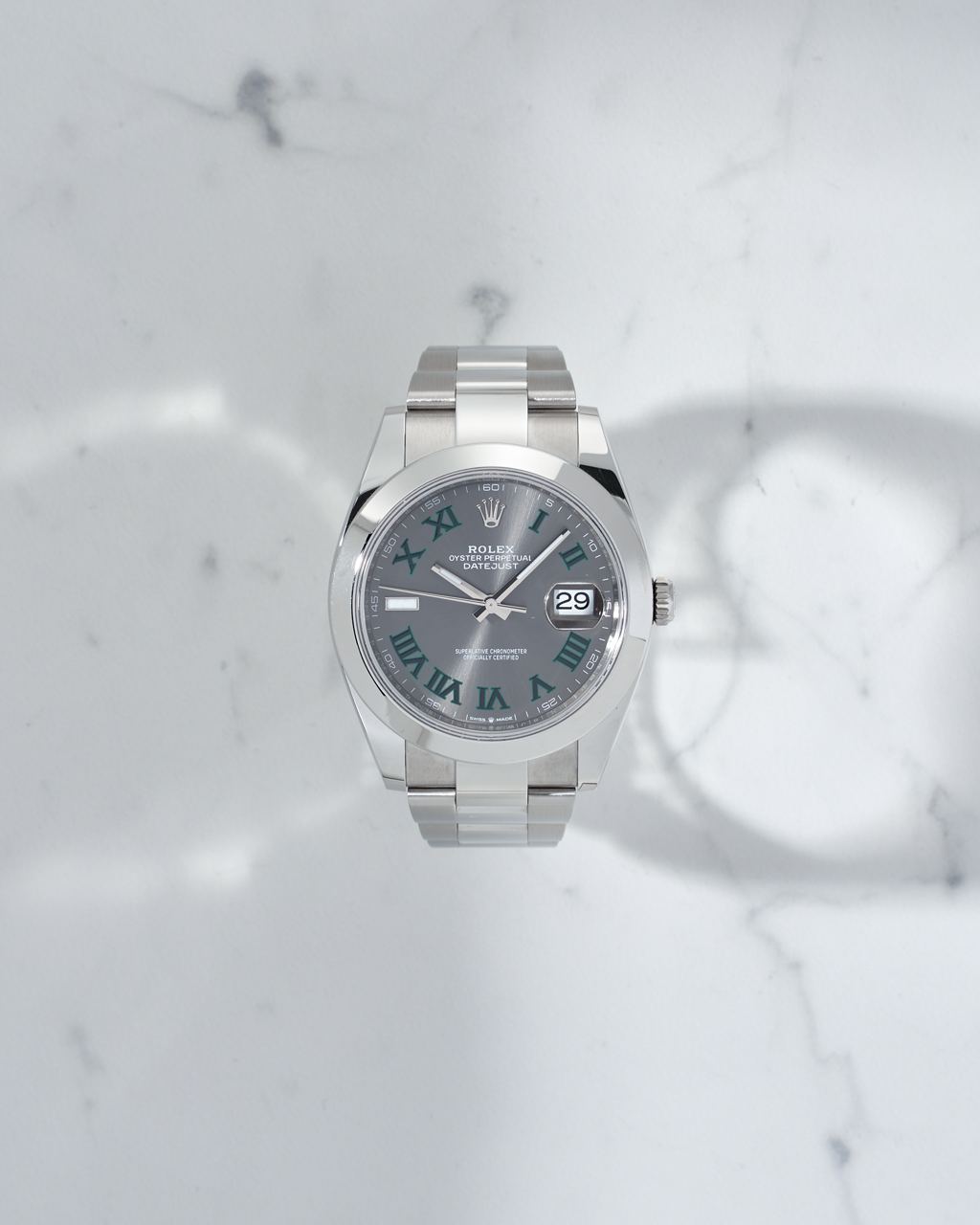 Rolex Datejust 41 Wimbledon Dial 126300 NEW